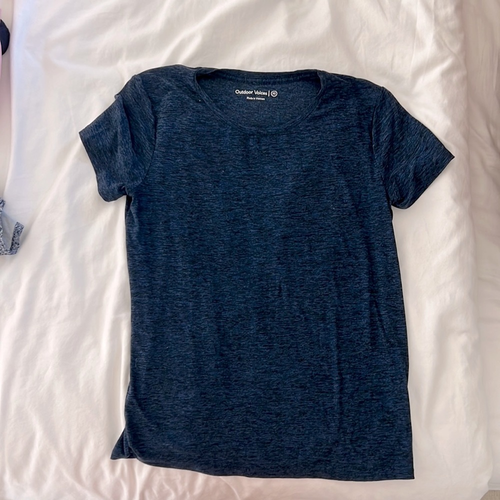 outdoor voices navy shirt